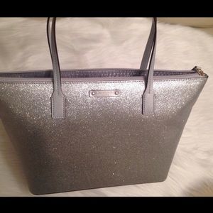 Silver Shimmer Kate Spade Purse